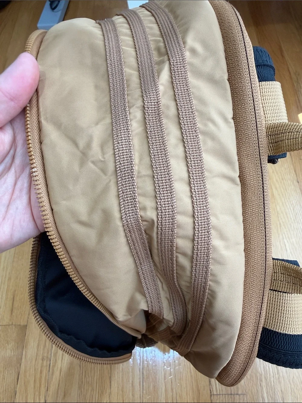 adidas Tan Lightweight Men's Backpack with Front Pockets
